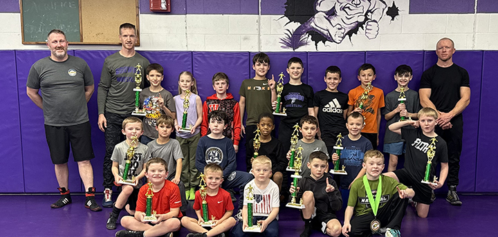 Norwich Youth wrestlers at Unatego Youth Tournament